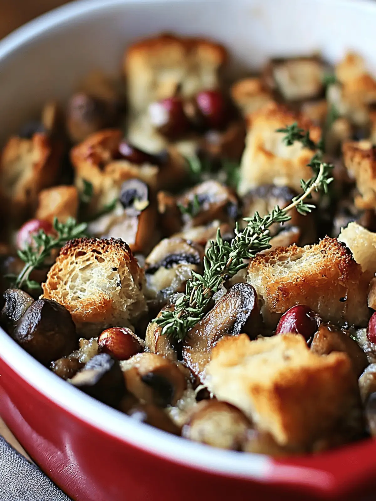Delicious Mushroom and Chestnut Stuffing for Festive Feasts