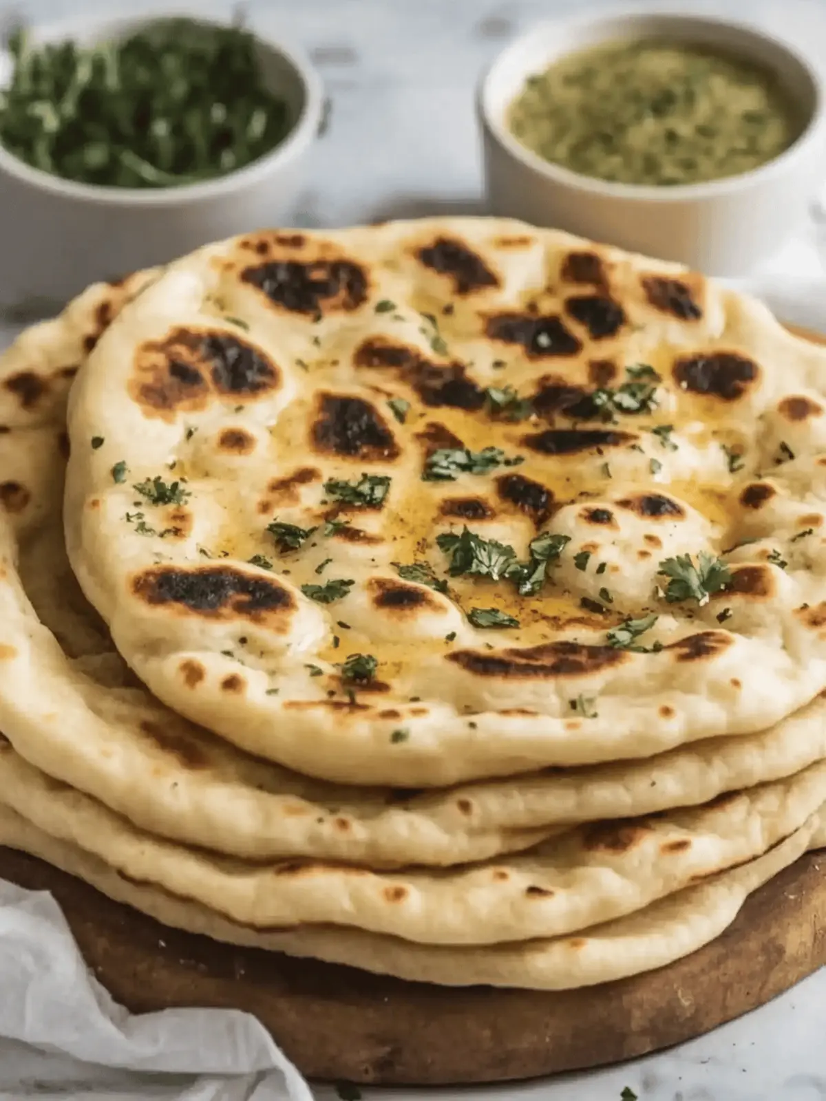 Cottage Cheese Garlic Naan