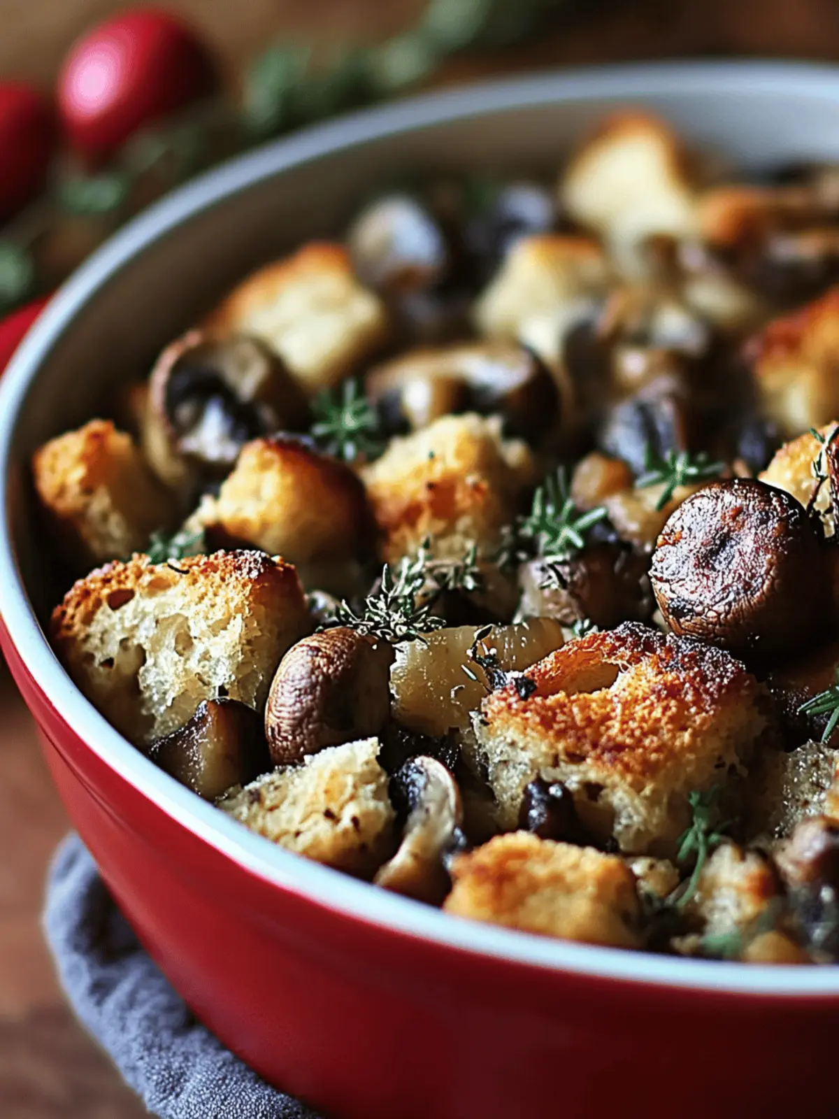 Delicious Mushroom and Chestnut Stuffing for Festive Feasts