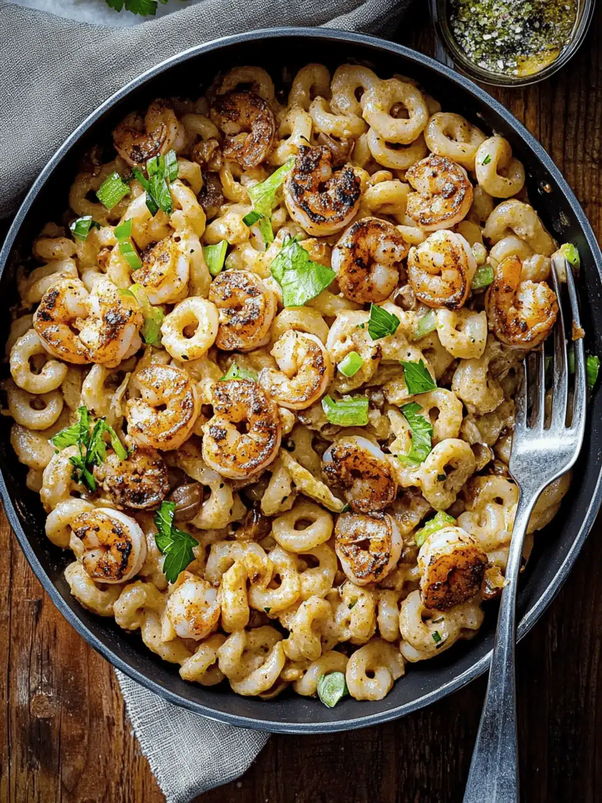 Blackened Shrimp Cavatappi