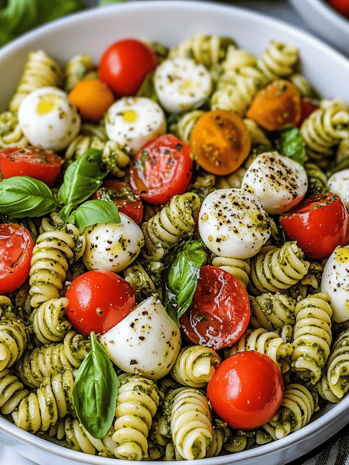 Pesto Caprese Pasta Salad: Fresh Flavors for Every Gathering