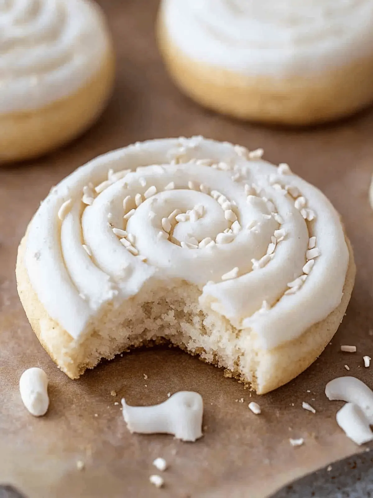 Crumbl Nilla bean Cupcake cookies