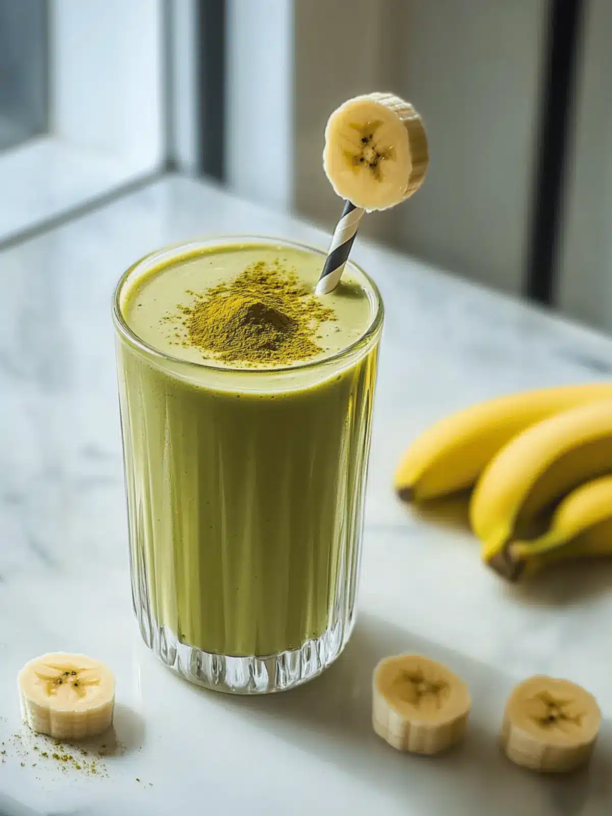 Energizing Banana Matcha Smoothie for a Boosted Morning