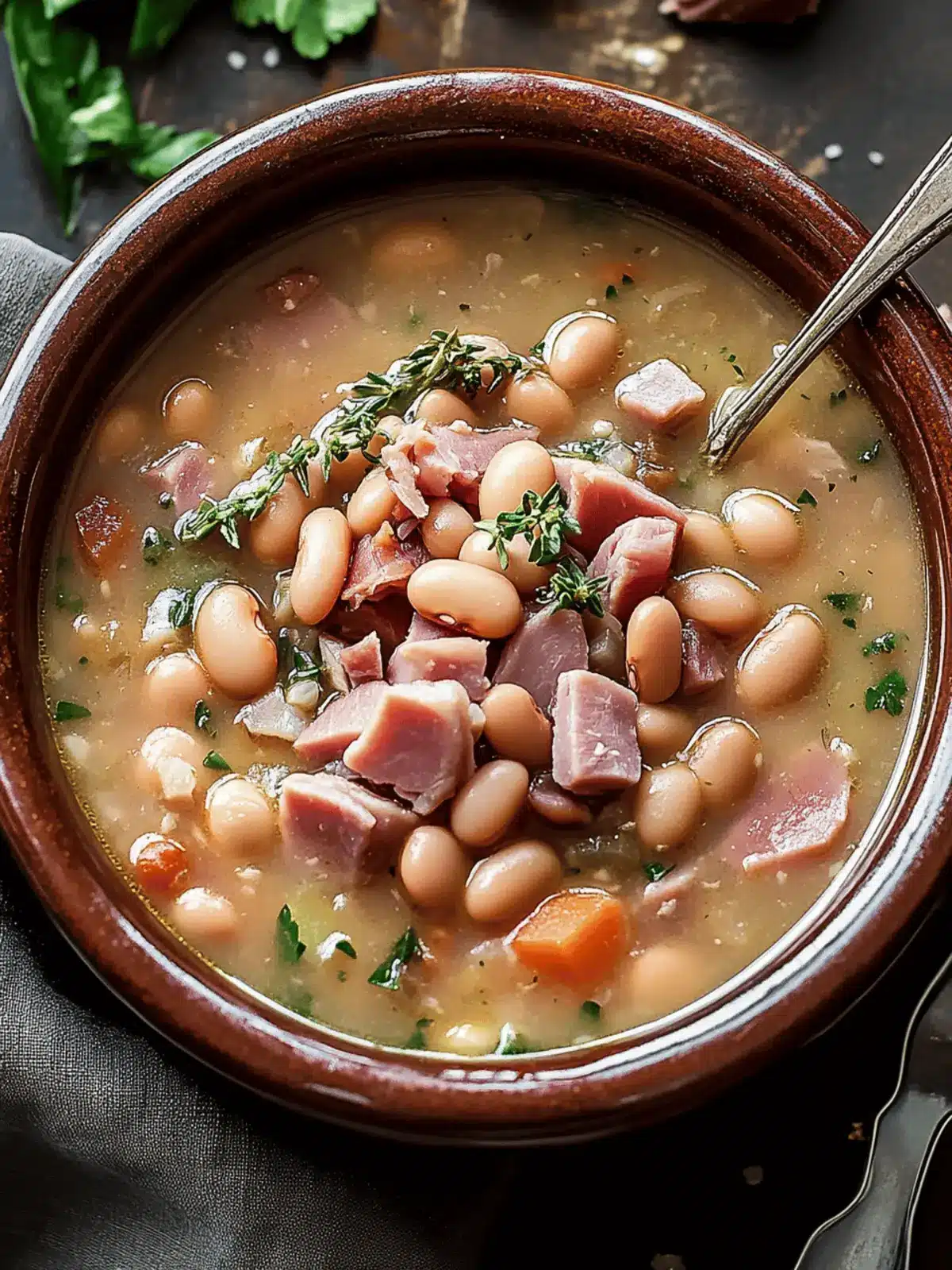 Smokey Ham and Pinto Bean Soup
