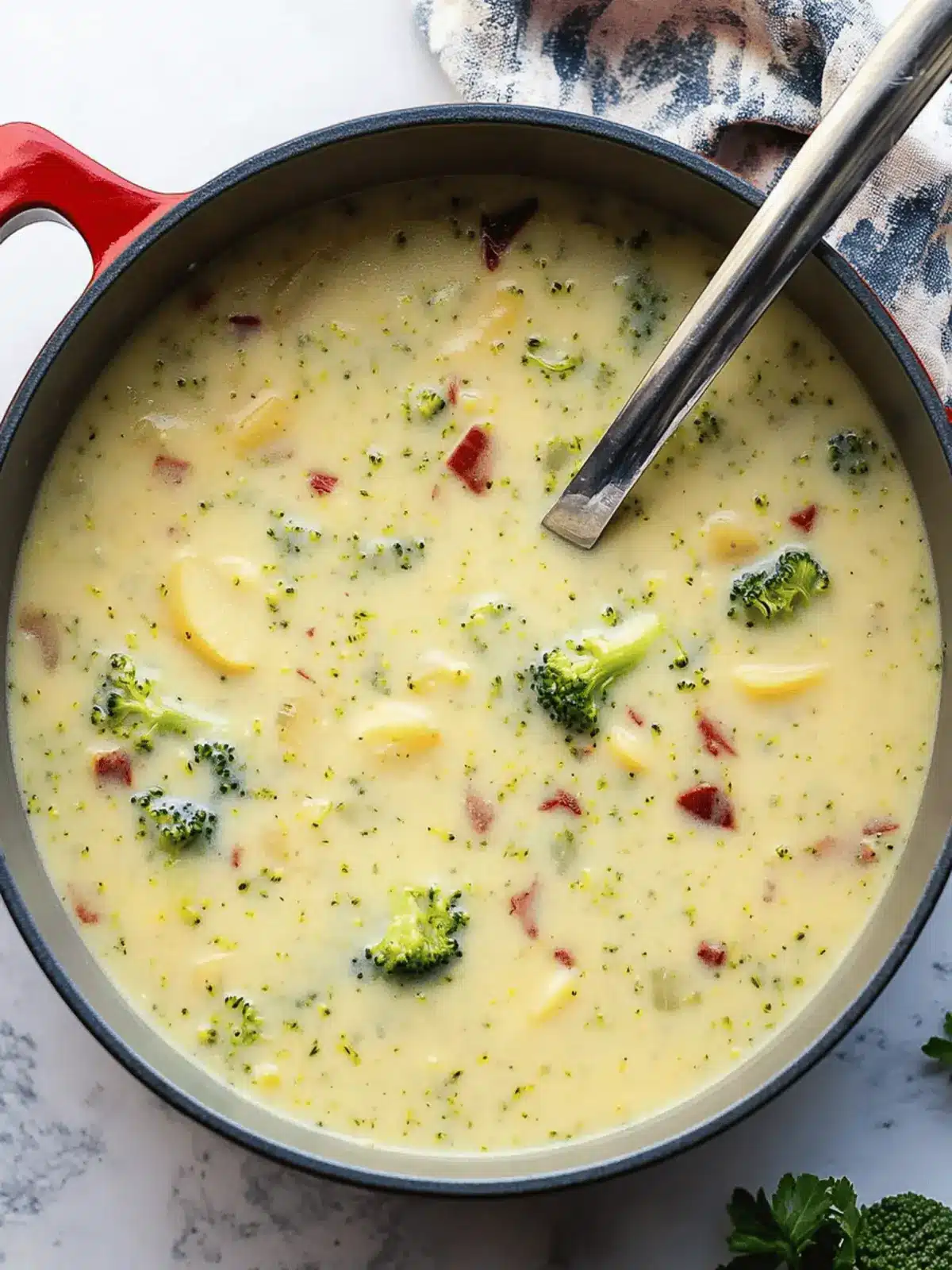 Creamy Broccoli Potato Soup with Bacon for Cozy Nights