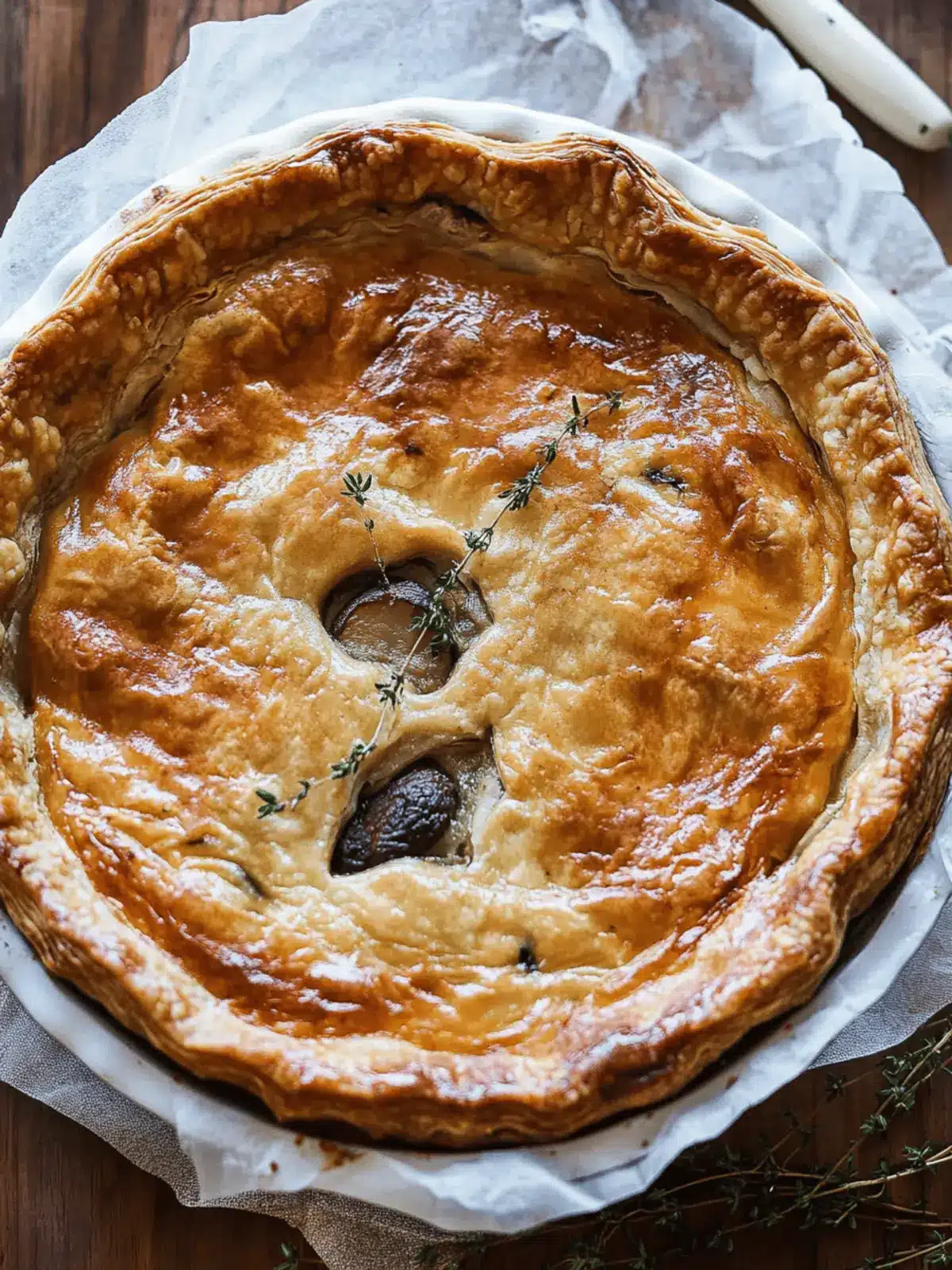 French Chicken And Mushroom Pie