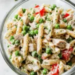 Healthy Tuna Pasta Salad with Peas