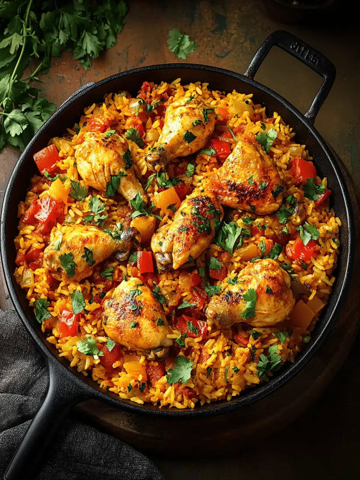 Savory Arroz con Pollo: Easy One-Pot Delight for Everyone