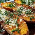 Garlic Parmesan Sweet Potato Wedges