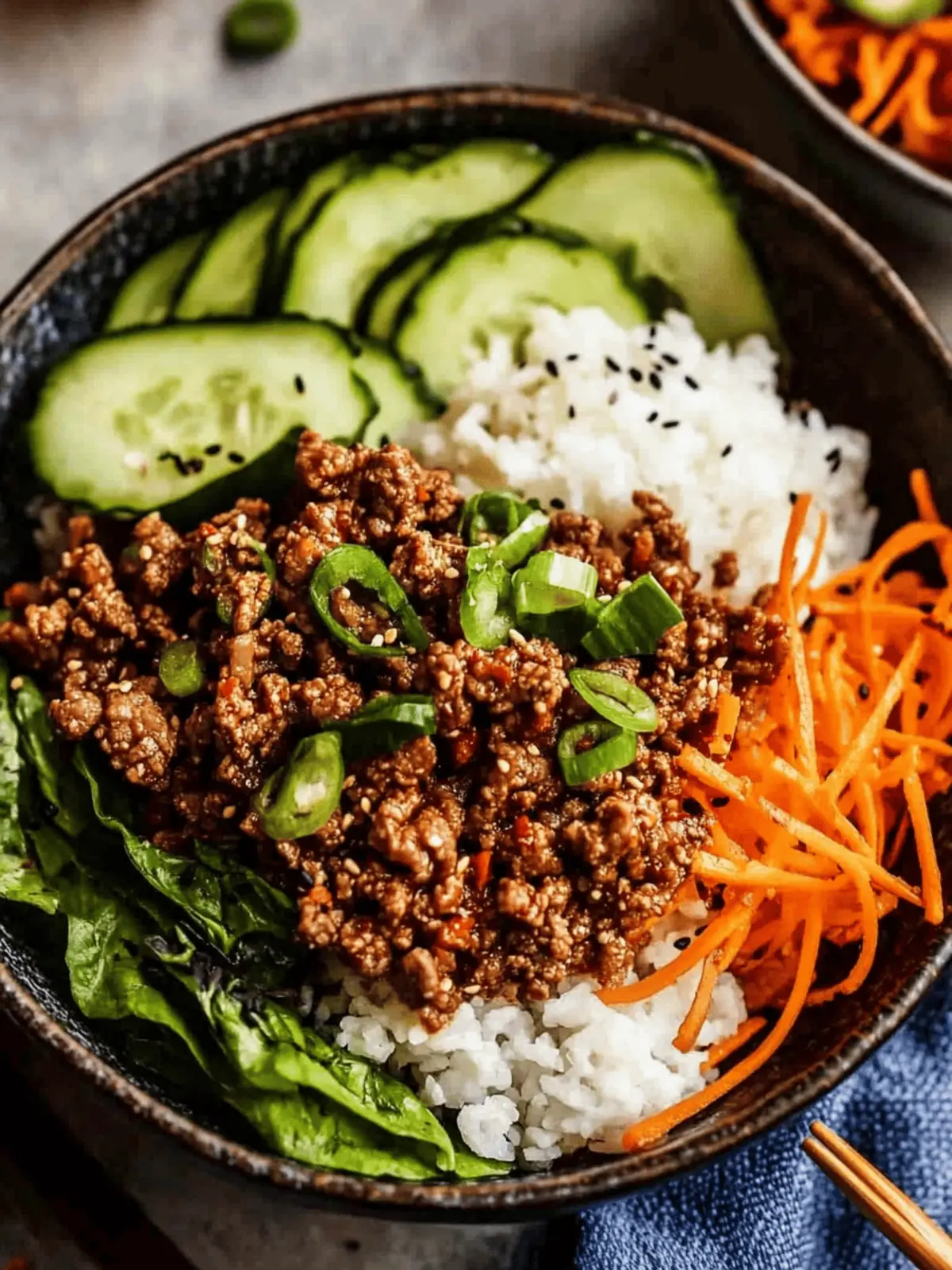 Korean Ground Beef Bulgogi