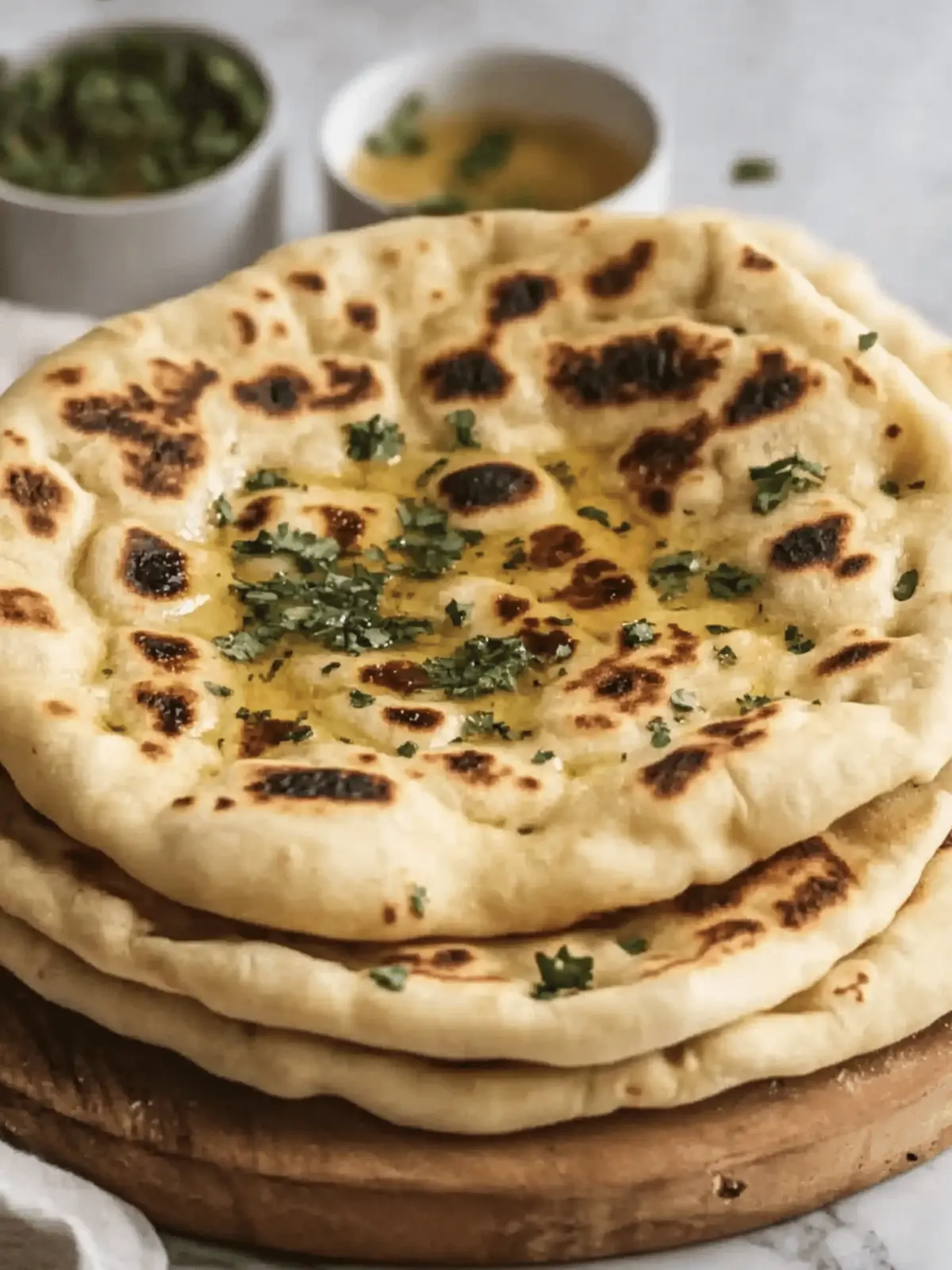 Cottage Cheese Garlic Naan