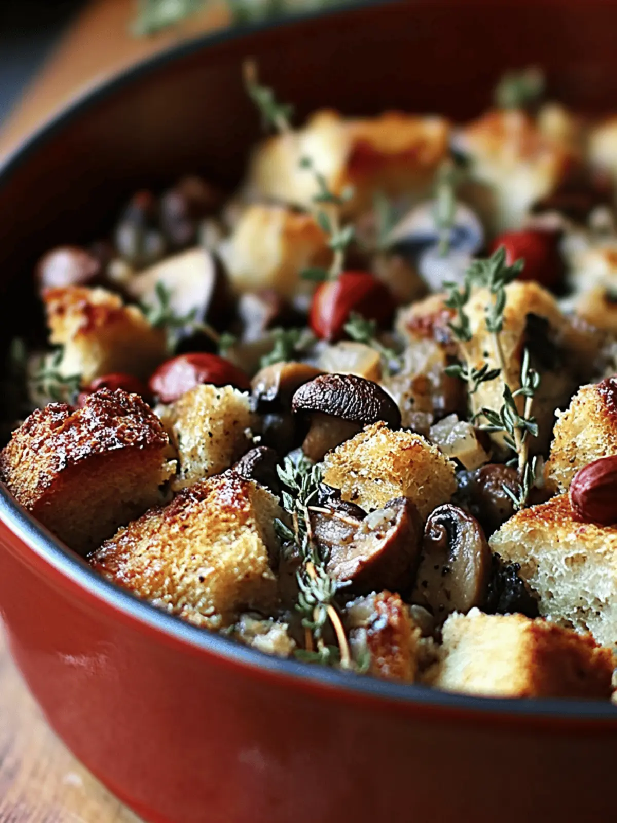Delicious Mushroom and Chestnut Stuffing for Festive Feasts