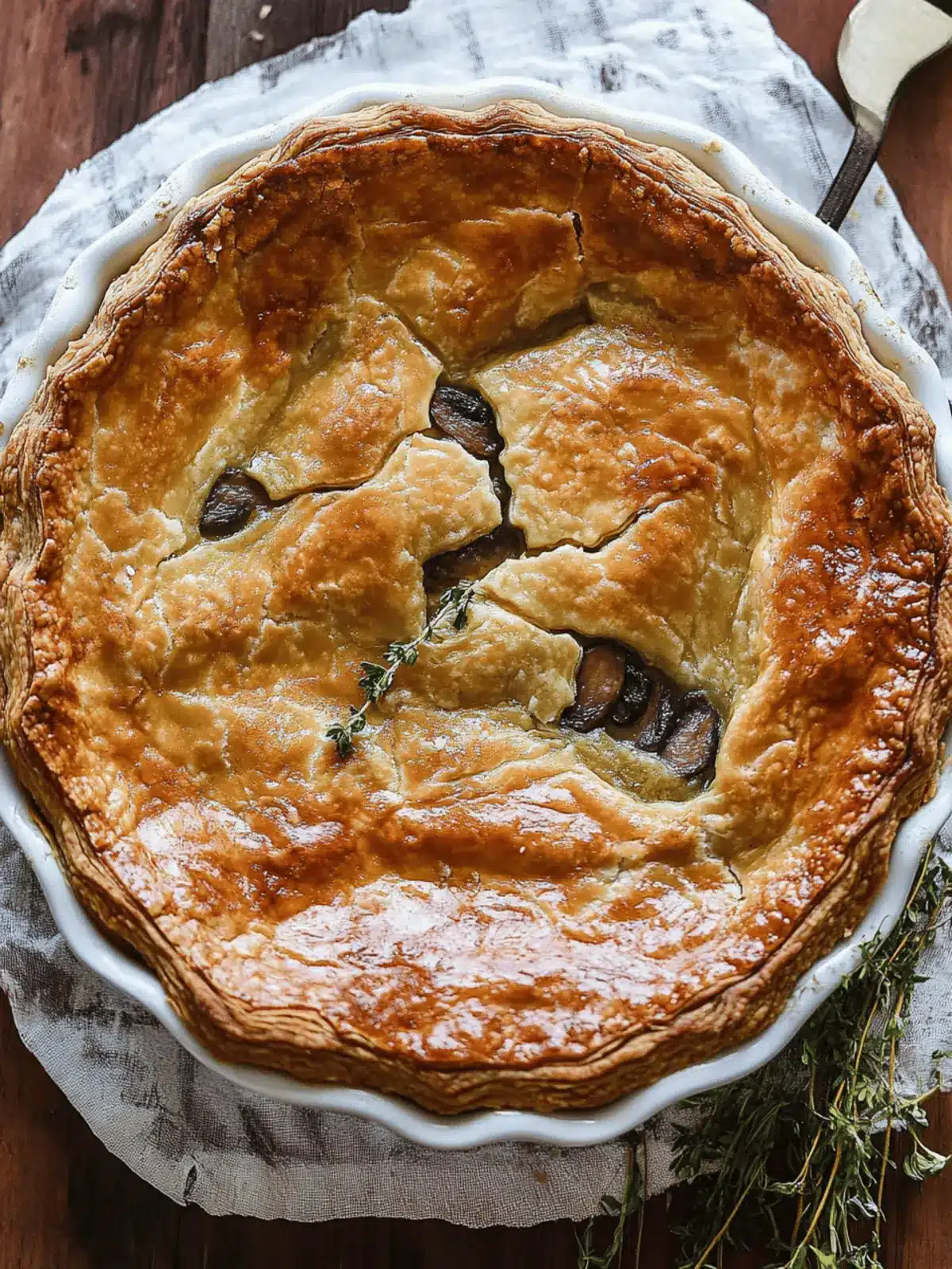 French Chicken And Mushroom Pie