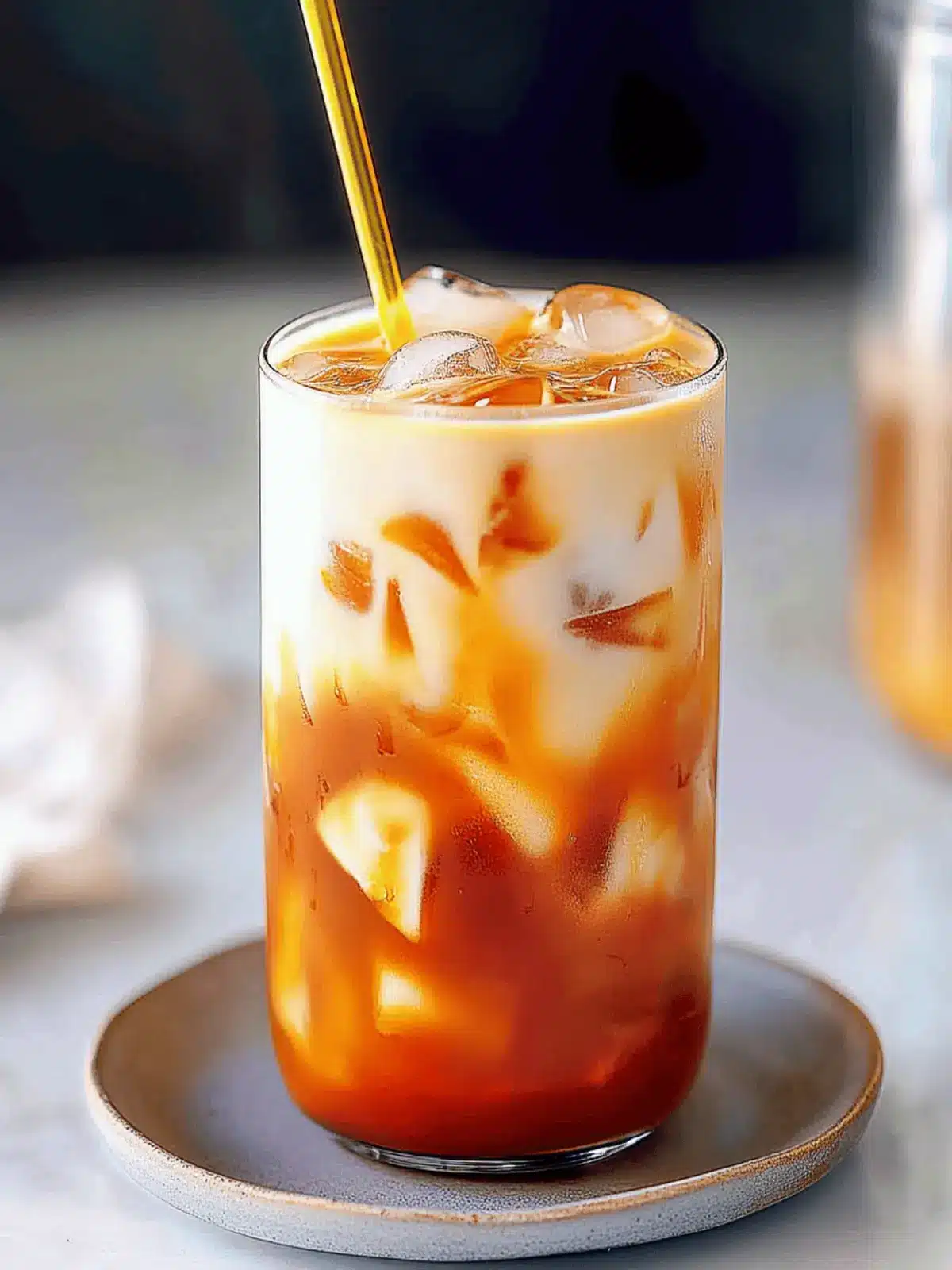 Irresistible Thai Iced Tea with Creamy Coconut Twist