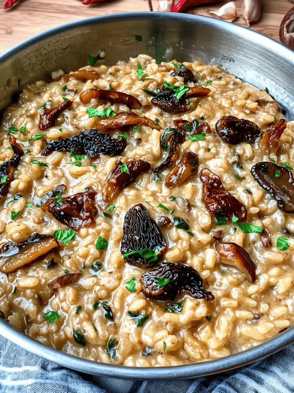 Morel Mushroom Risotto