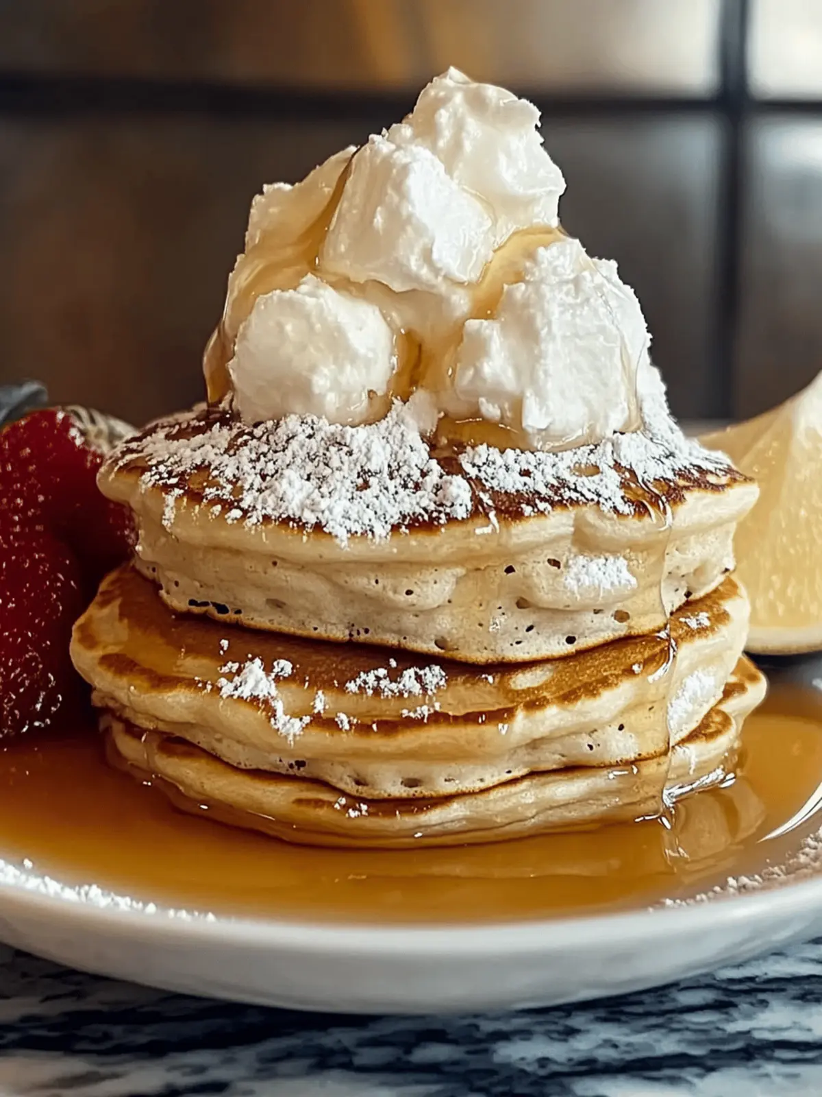 Sweet Coconut Cream Pancakes