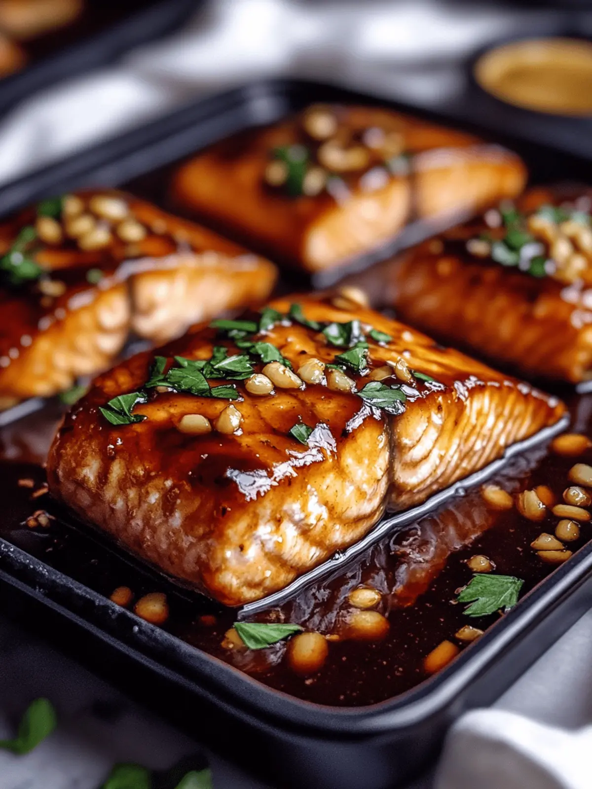 Crispy Honey Garlic Glazed Salmon