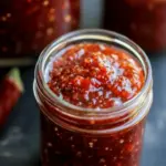 Slow Cooker Rhubarb Sweet Chili Jam