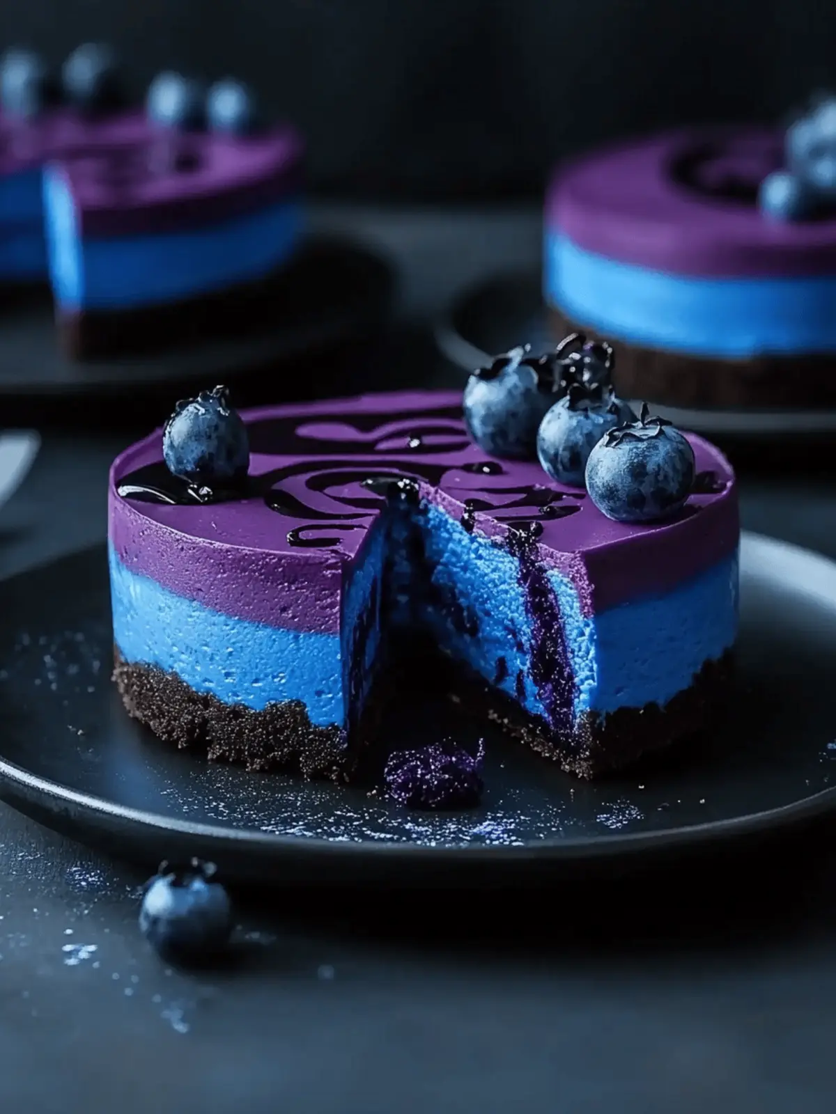 Ravenclaw Midnight Blueberry Cheesecake