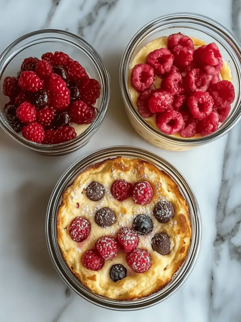 Baked Protein Pancake Bowls