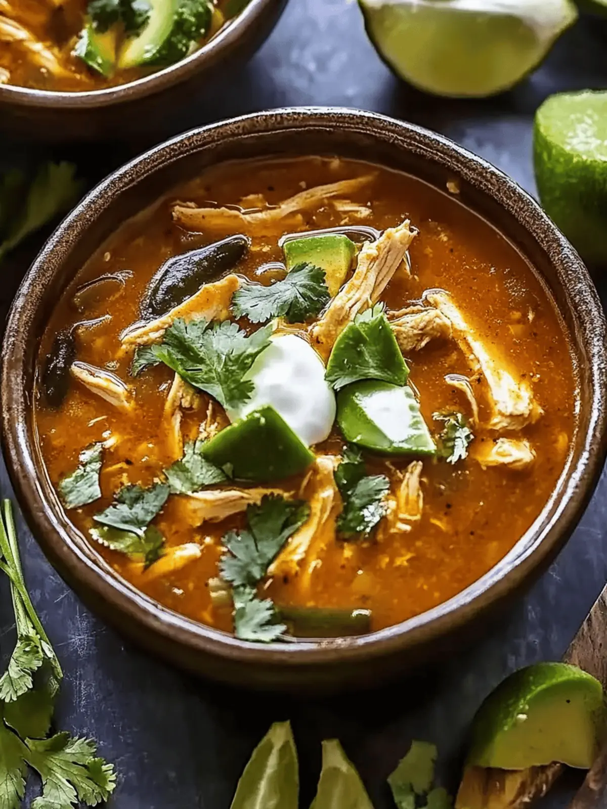Poblano Chicken Tortilla Soup
