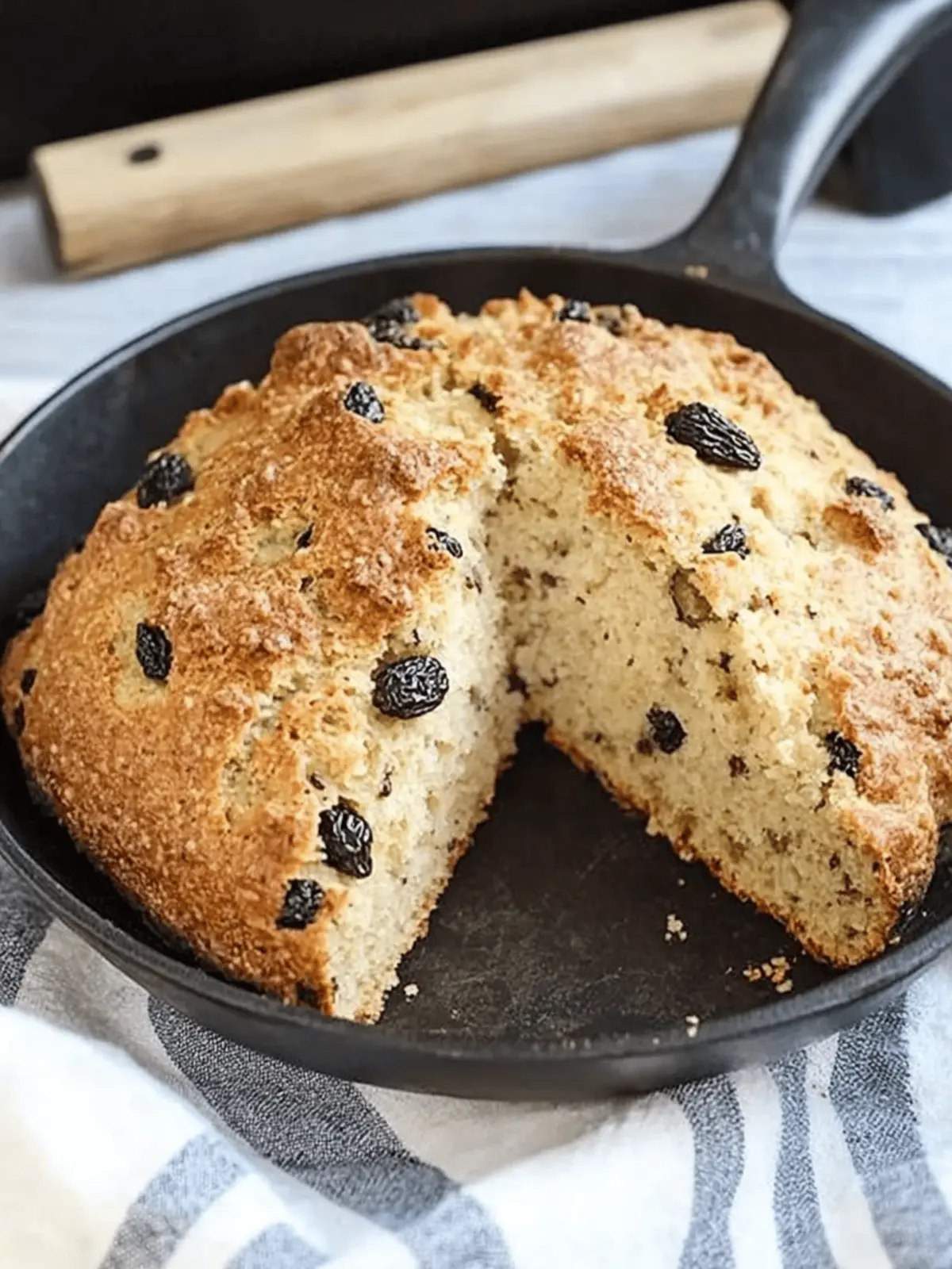 Irish Soda Bread with Caraway and Raisins