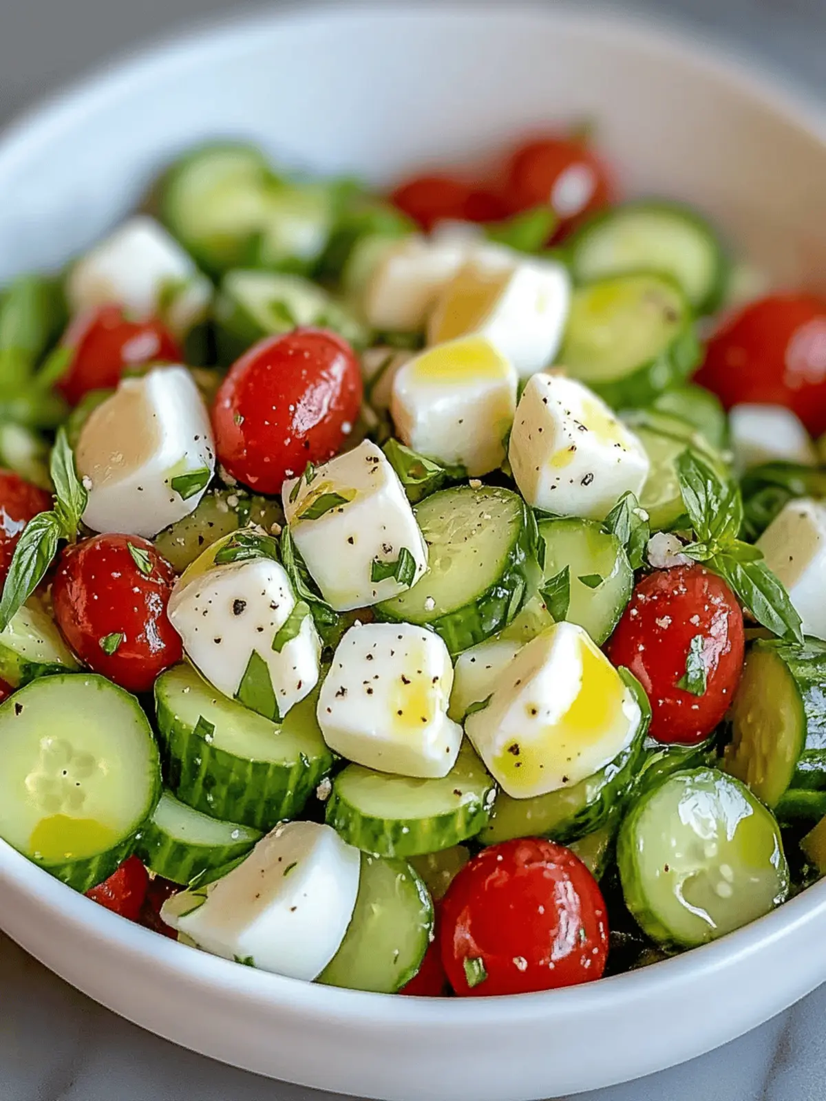 Cucumber Mozzarella Salad