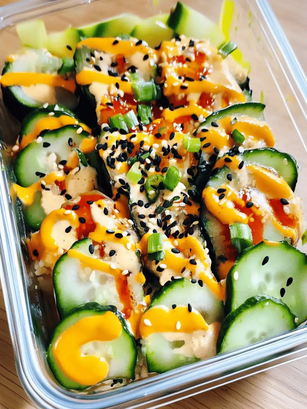 California Roll Cucumber Salad
