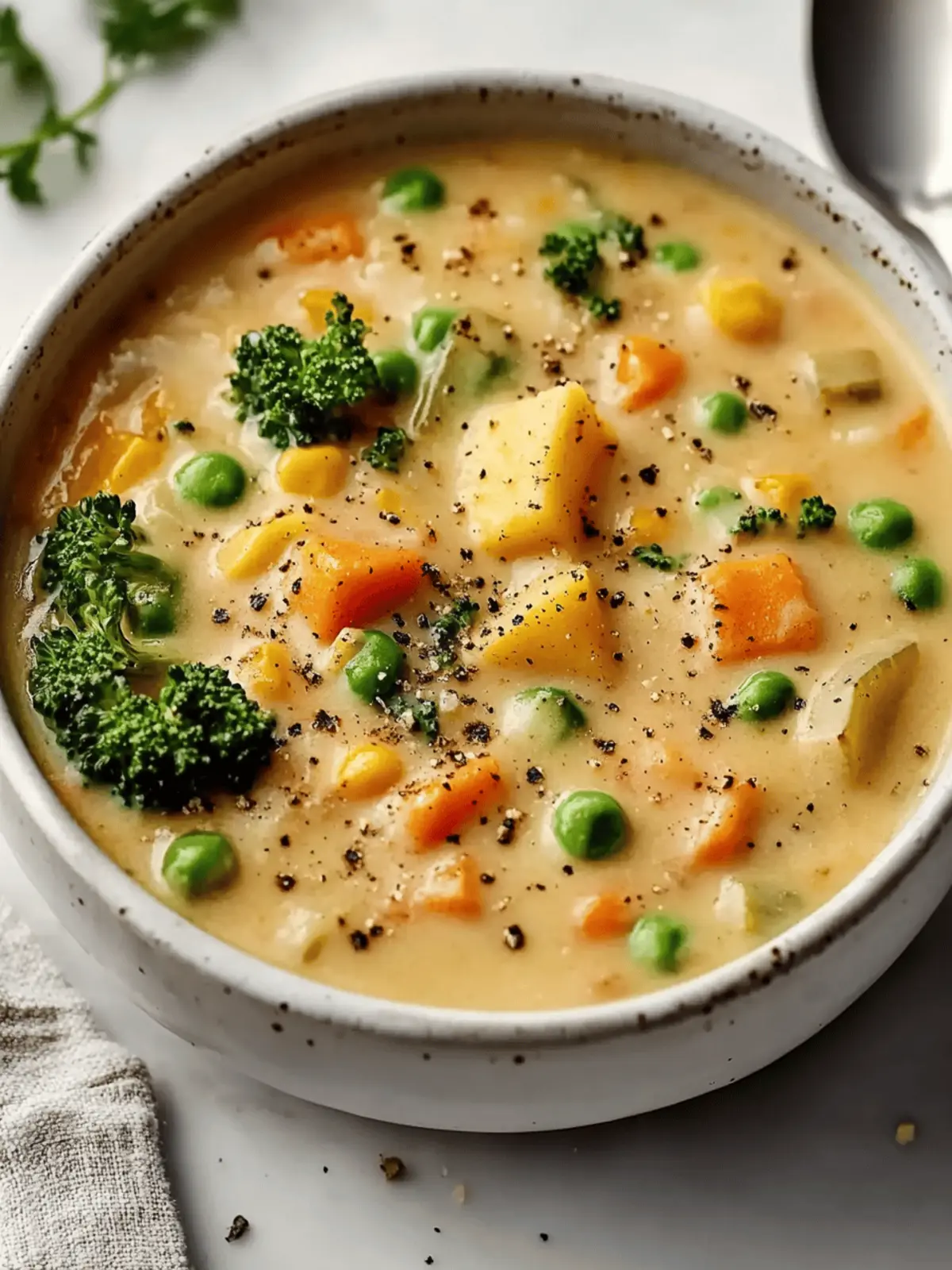 Veggie Pot Pie Soup
