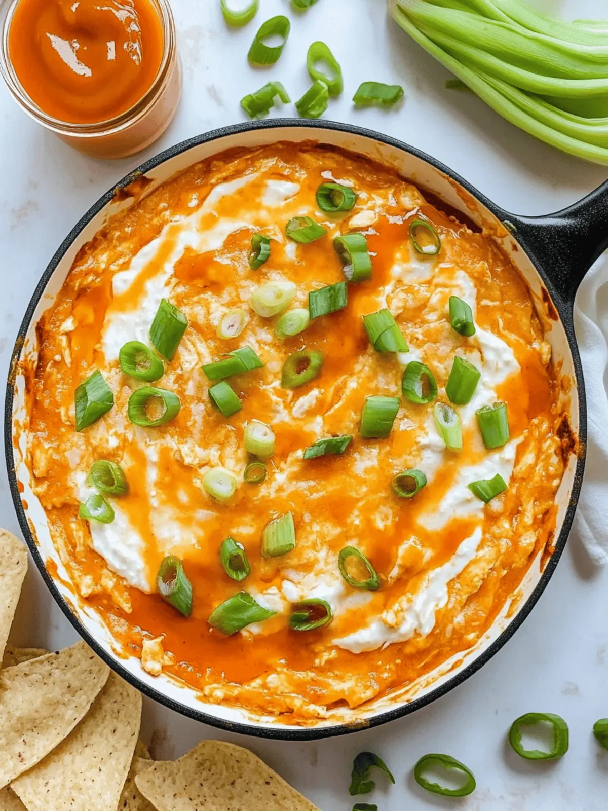 Hot Honey Buffalo Chicken Dip
