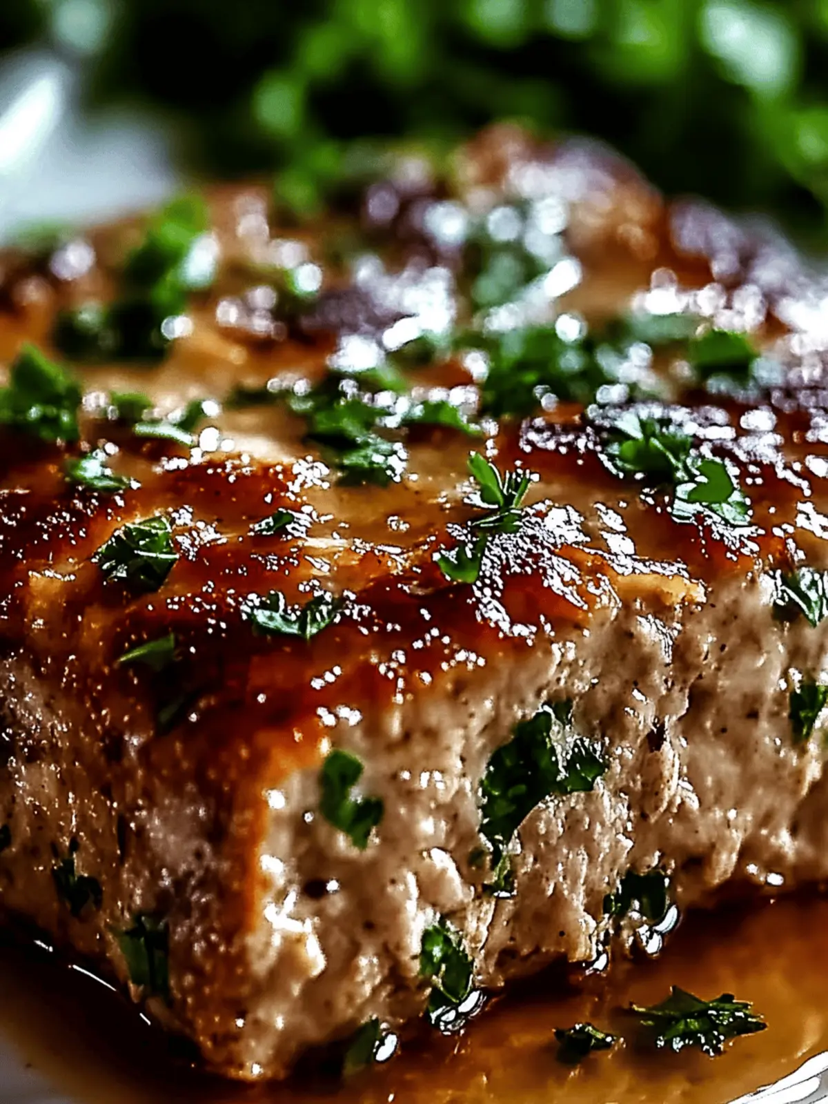 Juicy Garlic Parmesan Chicken Meatloaf