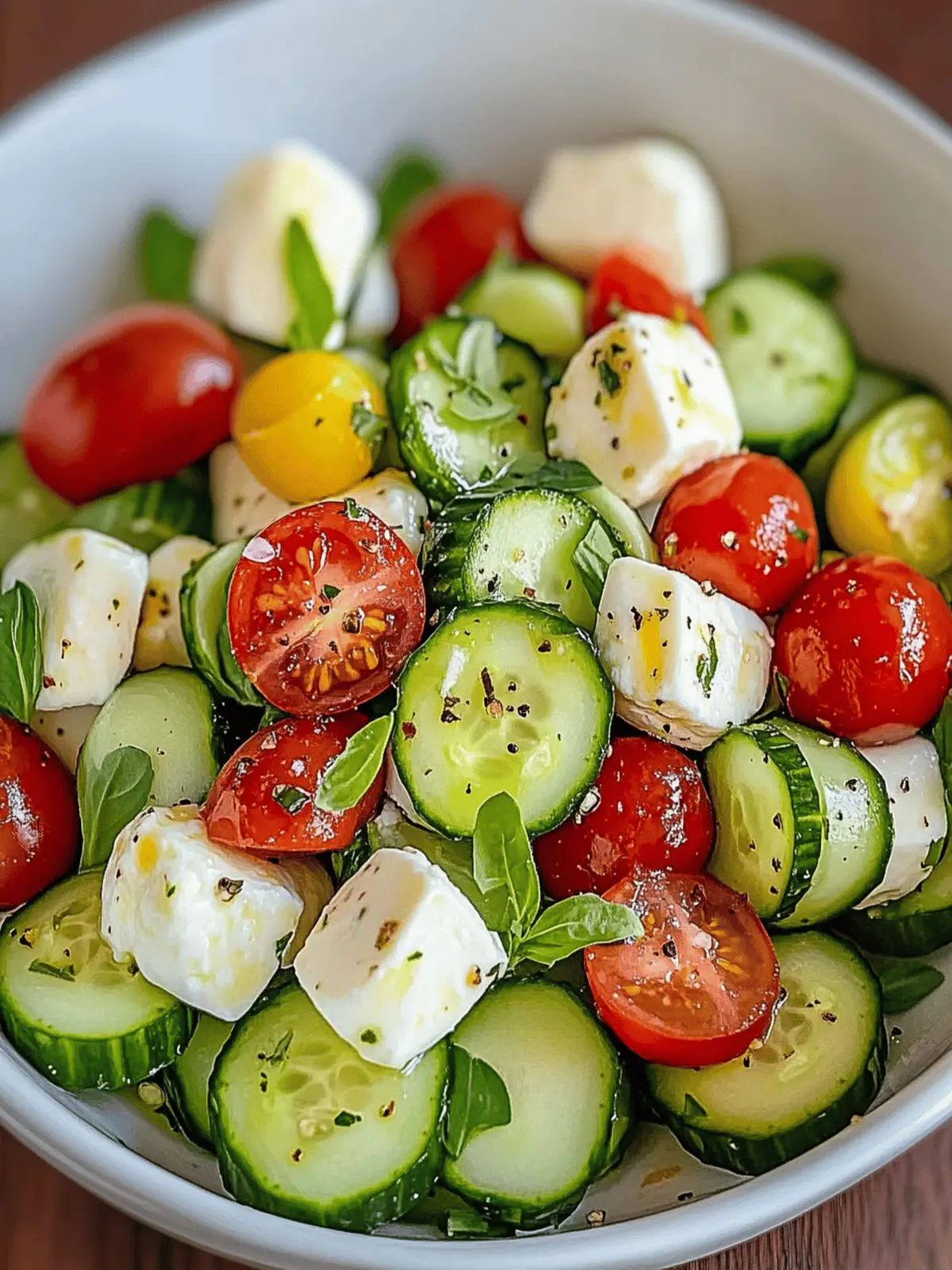 Cucumber Mozzarella Salad
