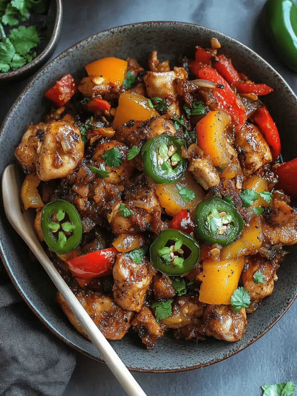 Jalapeno Chicken with Bell Peppers