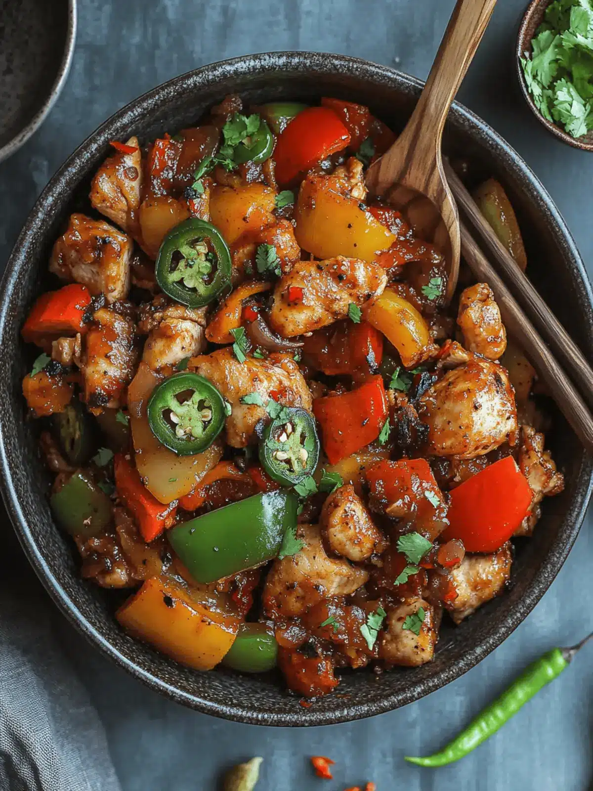 Jalapeno Chicken with Bell Peppers