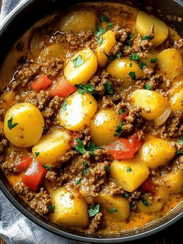 One Pot Ground Beef & Potatoes