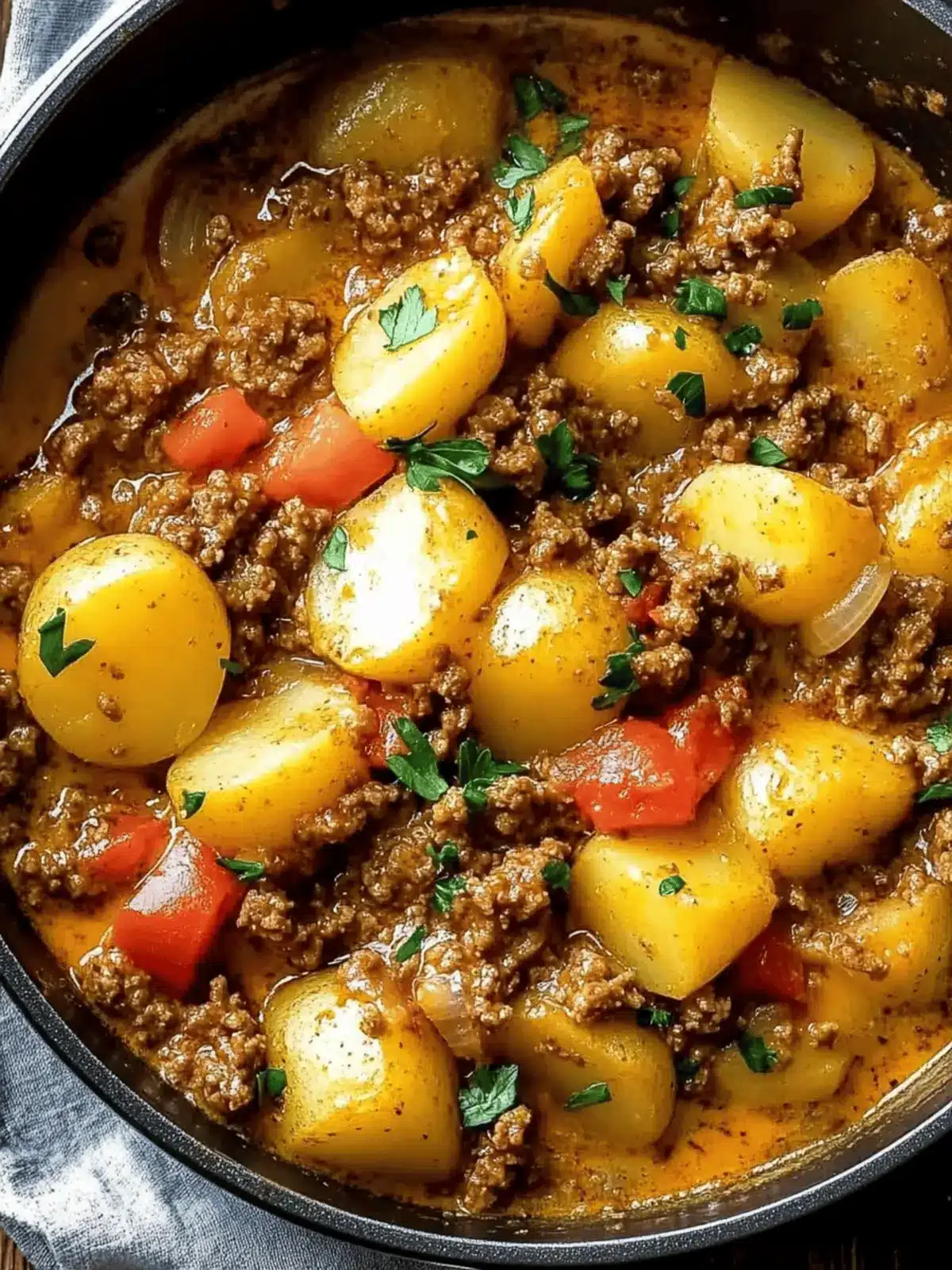 One Pot Ground Beef & Potatoes