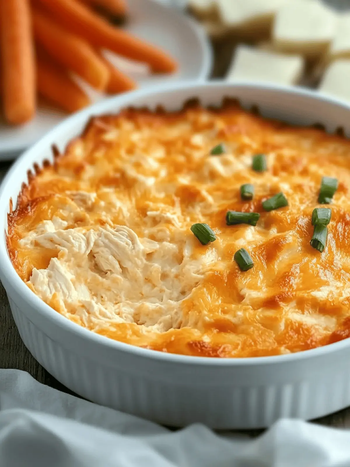 Cheesy Buffalo Chicken Dip with Canned Chicken
