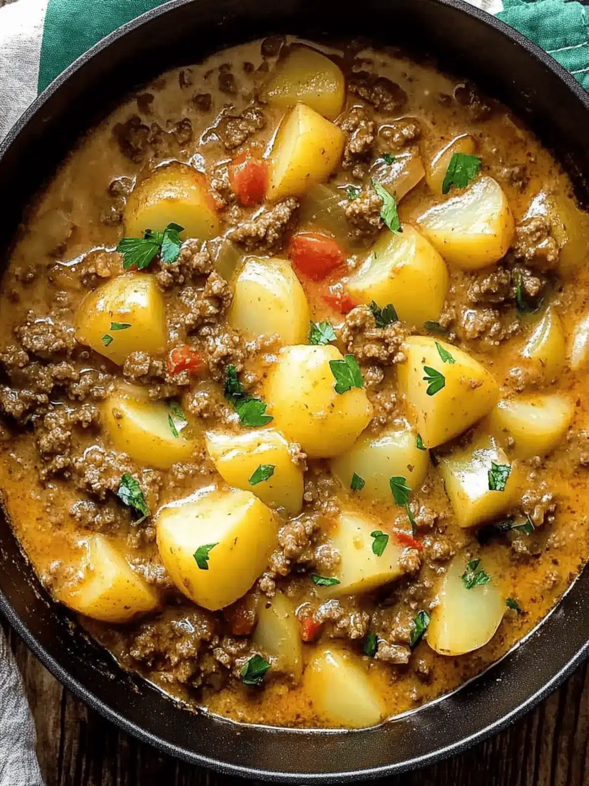 One Pot Ground Beef & Potatoes