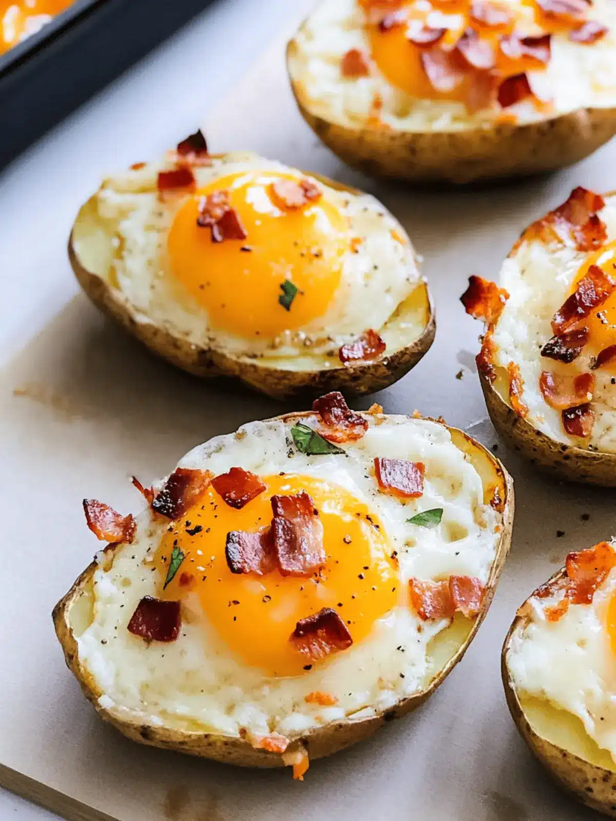 Twice Baked Loaded Breakfast Potatoes