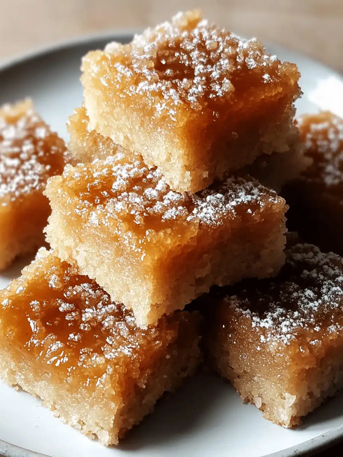 Soft Baked Maple Donut Bars