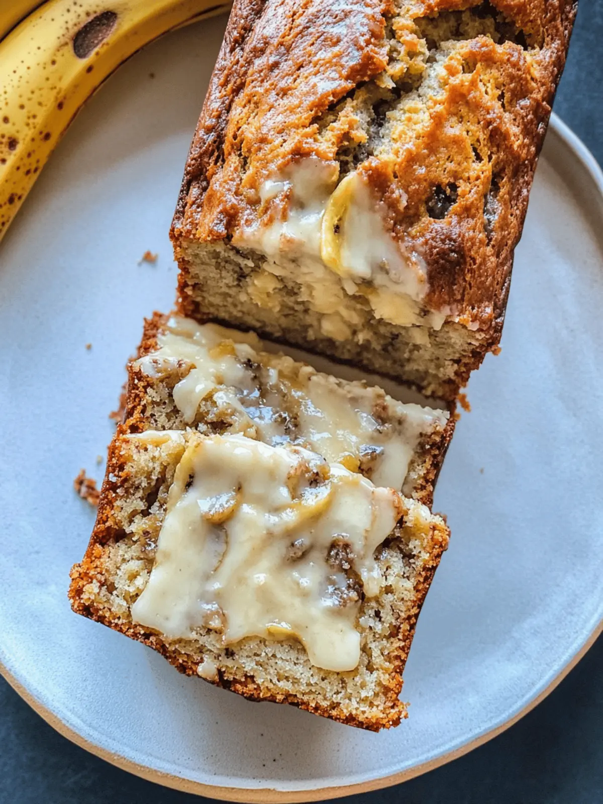 Cheesecake Banana Bread