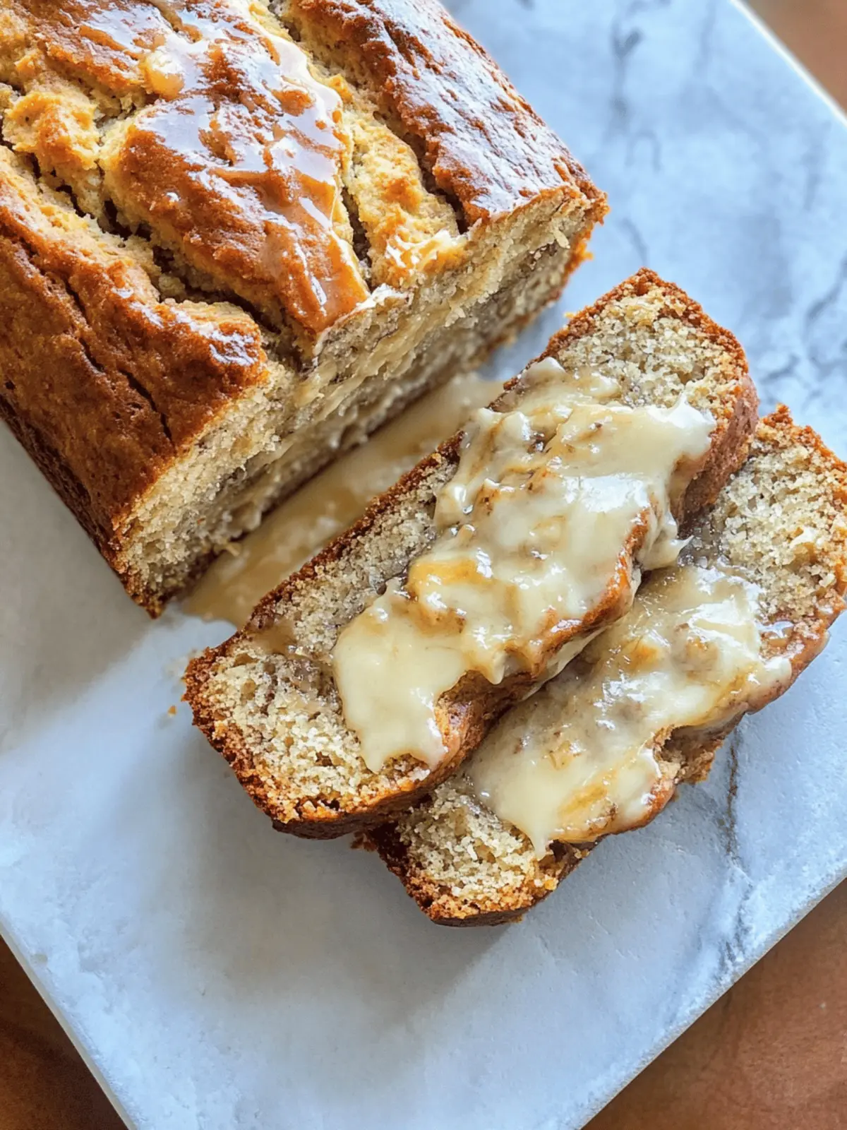 Cheesecake Banana Bread