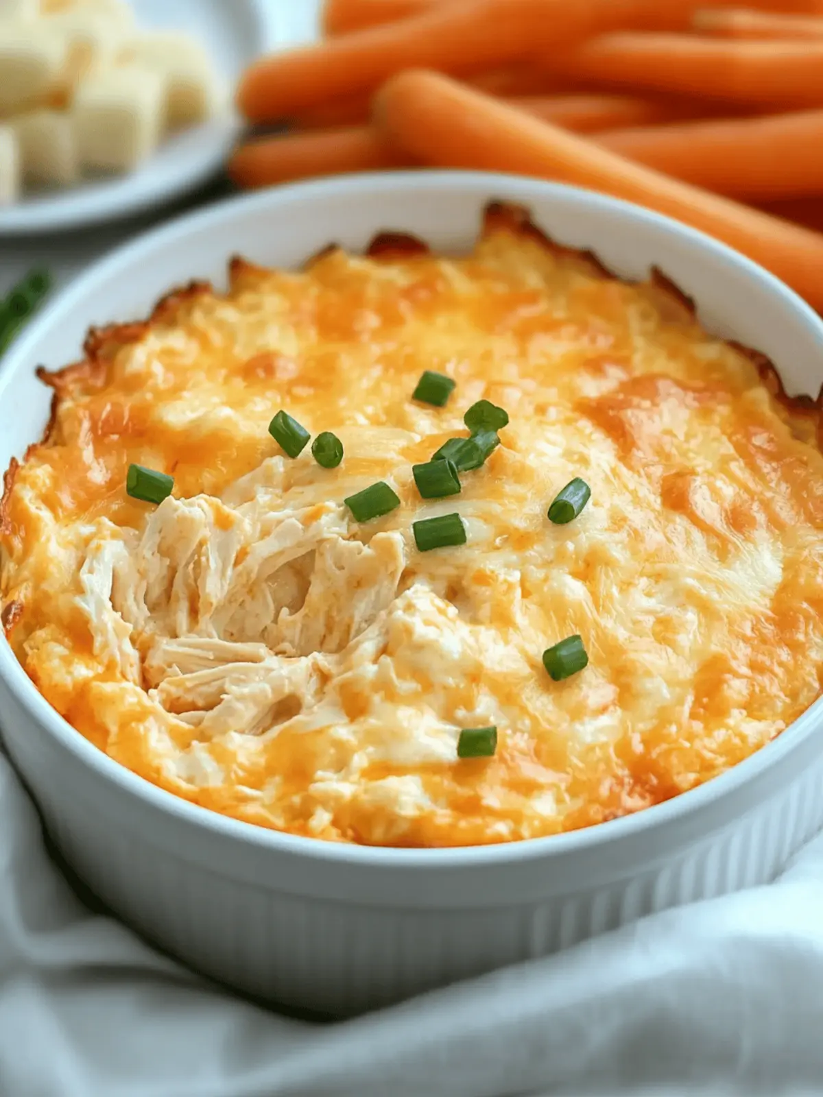 Cheesy Buffalo Chicken Dip with Canned Chicken