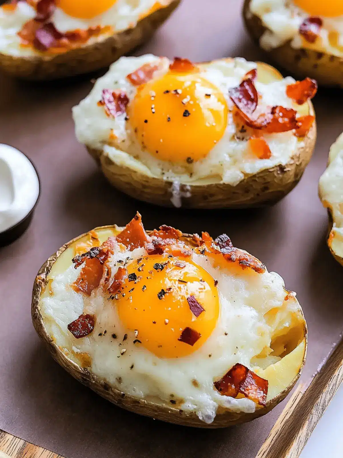Twice Baked Loaded Breakfast Potatoes