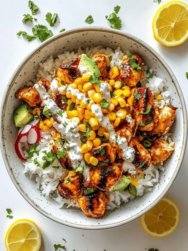 Street Corn Chicken Rice Bowl