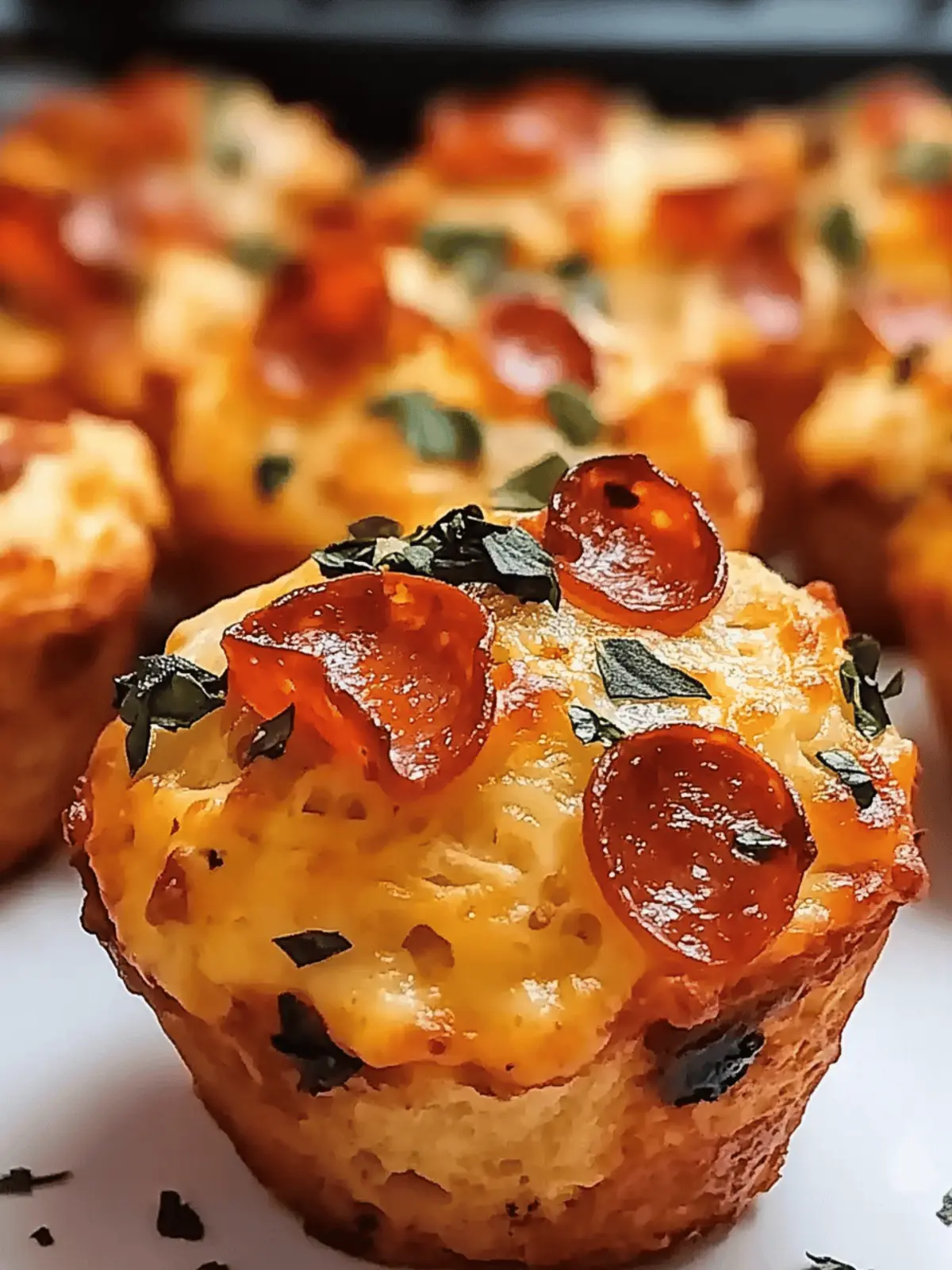 Pizza Muffins with Biscuits