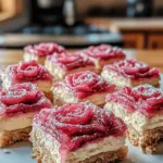 Rhubarb Bars with Cream Cheese