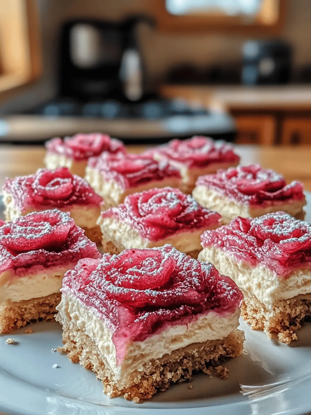 Rhubarb Bars with Cream Cheese