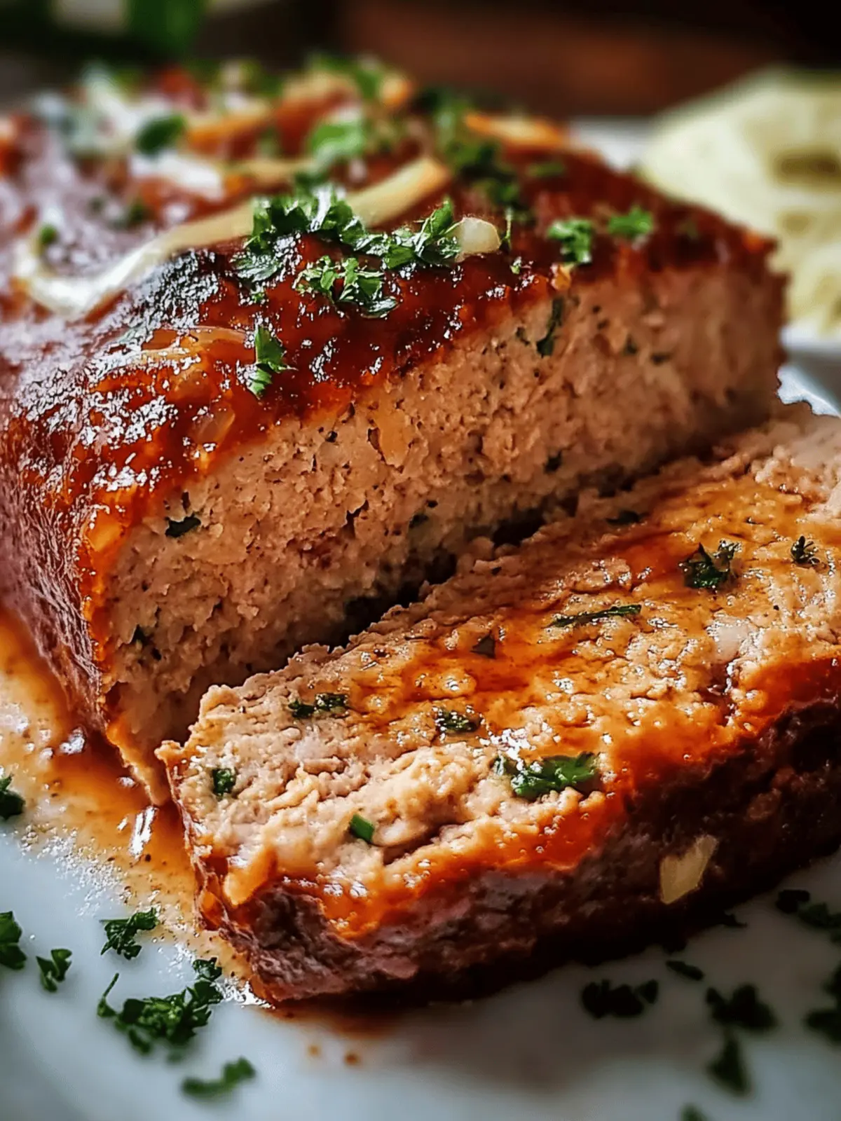 Garlic Butter Turkey Meatloaf