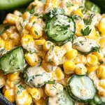 Street Corn Creamy Cucumber Salad